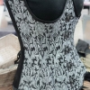 Black and Silver Underbust