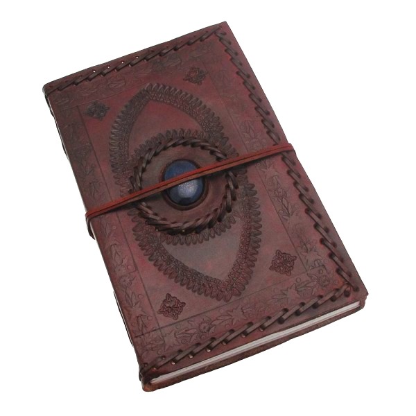 XL Stitched Journal with Stone - Onyx